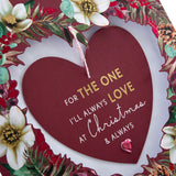 Hallmark Boxed Christmas Card for One I Love - Traditional Heart and Verse Design, 25575200, Multicoloured