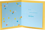 Grandson Easter Card with Envelope - Blue Egg Design