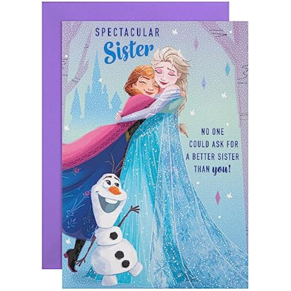 Disney Frozen Sister Birthday Card