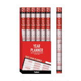 R&B Full Year Wall Planner Calendar – A1 Yearly Wall Chart