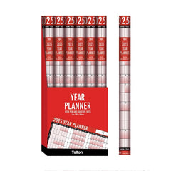 R&B Full Year Wall Planner Calendar – A1 Yearly Wall Chart