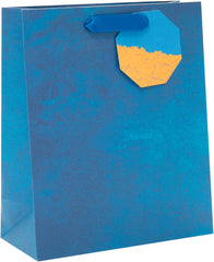 UK Greetings | Medium Gift Bag for Him/Her/Friend | Party Bags for Presents | Birthdays/Thank You Teacher/Weddings | Blue Design