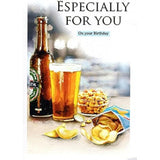 Ltd Open Birthday Card Essence Range - Beer
