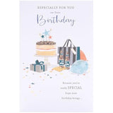 Gifts & Cake Design Birthday Card