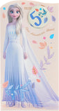 You're 5 Disney Frozen Princess Elsa Adventure Ahead Birthday Card with Badge