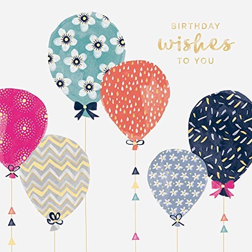 Balloons Birthday Card