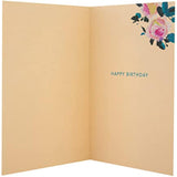 Friend Birthday Card Elegant Floral Design