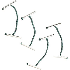 Q-Connect Treasury Tags 76mm Green Metal Ends Pack of 100