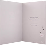 Cocktail Glass Design Happy Birthday Daughter In Style Card
