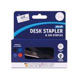 Stapler with 500 No. 26/6 Staples | Compact Office Stapler Set for Home, School & Work