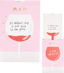 UK Greetings Mother's Day Card for Mum - Interactive Wine Glass Design