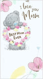 Bear Holding Heart Wreath