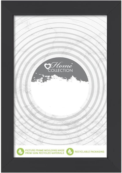 Black Nouveau 4x6" Photo Frame – Simple Styrene Frame for Stylish Display