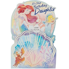Disney Ariel & Flounder Design Daughter Birthday Card