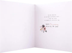 To The Most Beautiful Wife On Our Anniversary Card