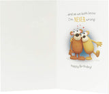 Funny Card for Husband Birthday Card
