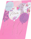 UK Greetings Birthday Card for Mum - Stylish Balloons Design