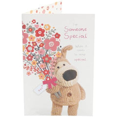 Boofle Holding Flowers Someone Special Birthday Card