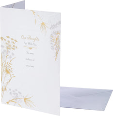 Contemporary Floral Design Sympathy Card