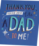 UK Greetings Like a Dad Father's Day Card for Him - Blue Design