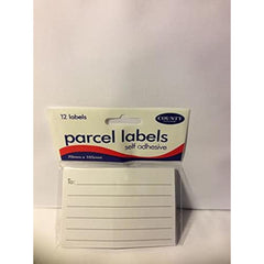 Self-Adhesive Parcel Labels – Pack of 12 Shipping & Mailing Stickers