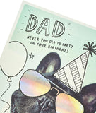 Funny Pug Dad Birthday Card