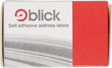 Blick White Typist Labels – Self Adhesive Stickers 36mm x 89mm, 250 Pack | Address Labels for Home, Office, School & Letters
