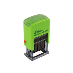 Self Inking Date Stamp - 3.8mm Character Height, Green