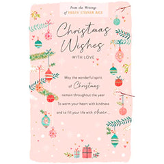 Christmas Wishes with Love Christmas Card