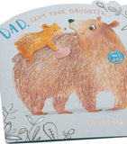 Father's Day Card For Dad From Daughter With Envelope - Cute Bear Design