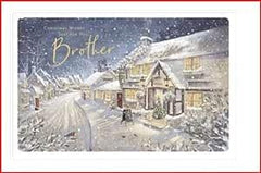 Brother Traditional Christmas Wishes Just for You, Brother Christmas Card