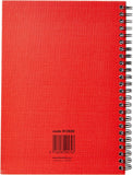 5 Star Manuscript Book Wirebound 70gsm Ruled 160 Pages A5 [Pack of 5], Red
