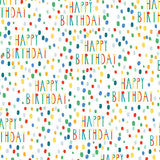 Birthday Wrapping Paper 2 Sheets & 2 Tags
