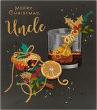 For An Uncle Classic And Sophisticated Foil Finished Christmas Card