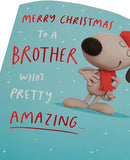 Crackers Christmas Brother-Brother Christmas Card