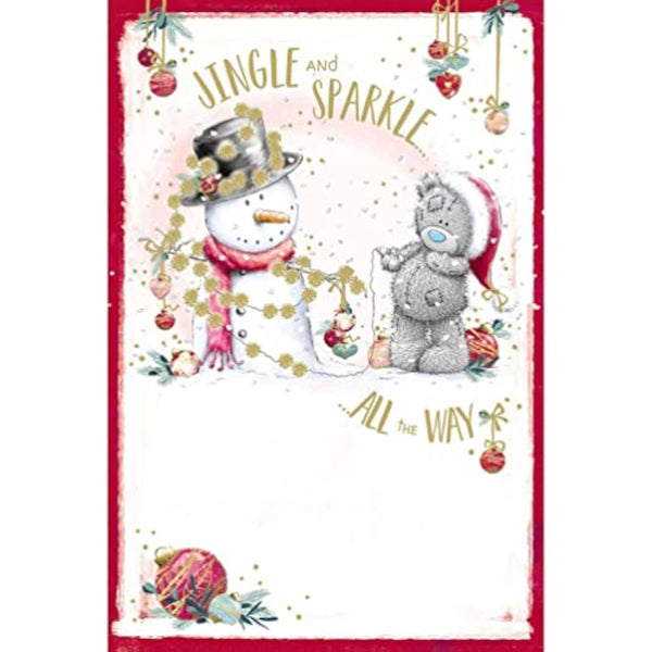 Open Christmas Bear And Snowman