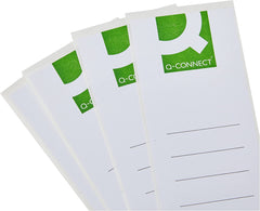 Q-Connect Lever Arch File Spine White 10 Labels (Pack of 9)