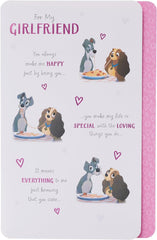 Disney Lady and the Tramp Design Girlfriend Birthday Card