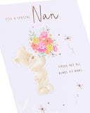 UK Greetings Mother's Day Card for Nan - Cute Teddy Design