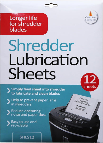 Shredder Lubrication 12 Sheets