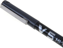 Pilot V5 Liquid Ink Rollerball 0.5 mm Tip Black (Pack of 5)