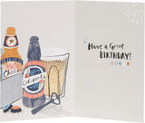 Happy Birthday Beers Brother Birthday Card