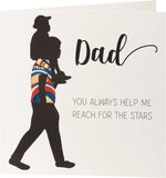 Kindred X Afrotouch - Reach For The Stars Dad - Birthday Card