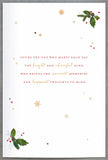 One I Love Laser die cut heart Christmas Card