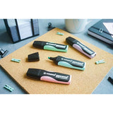 Eco-Friendly Highlighter - STABILO GREEN BOSS Pastel - Deskset of 8 - Assorted Colours