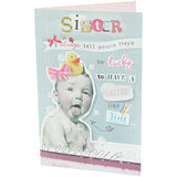 Funny Design Sister Birthday Card
