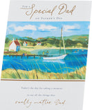 UK Greetings Father's Day Card for Dad - Boat Scene Design