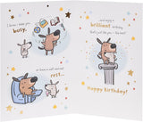 Birthday Card for Daddy - Funny Dog Design
