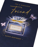 Birthday Card for Her/Friend - Blue Perfume Design