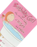 Lady of Leisure Humorous Giggles Girl Birthday Card